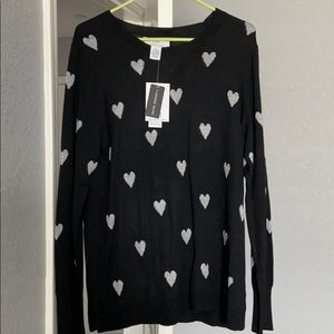 🖤 Heart print sweater 🖤